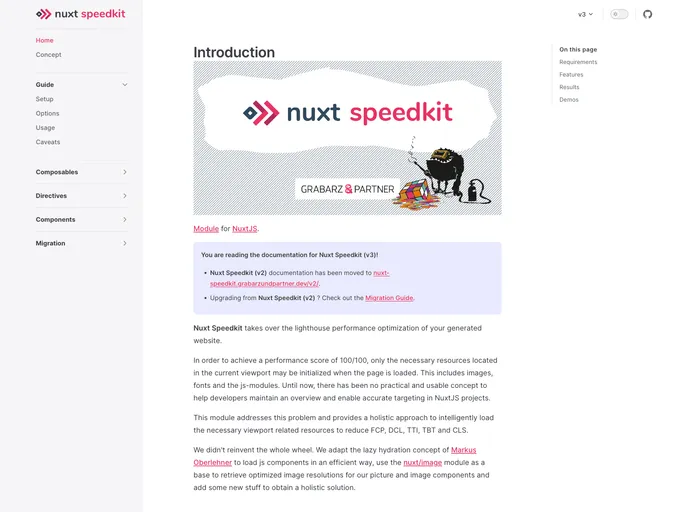 Nuxt Speedkit screenshot