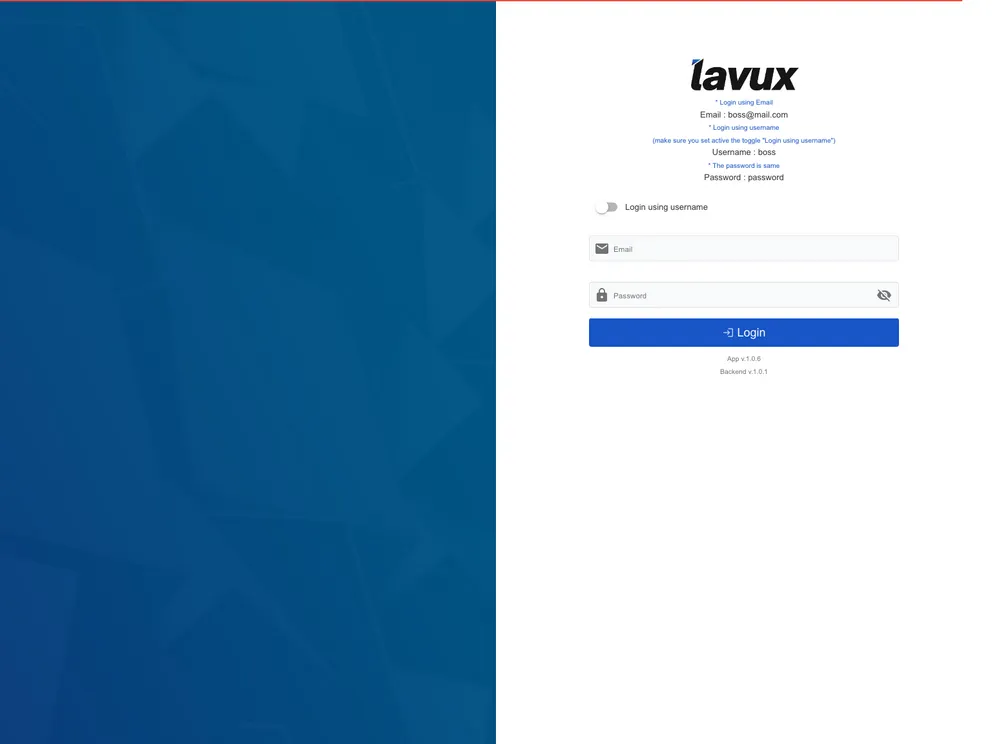 Lavux screenshot