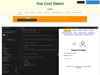 Vue Cool Select screenshot