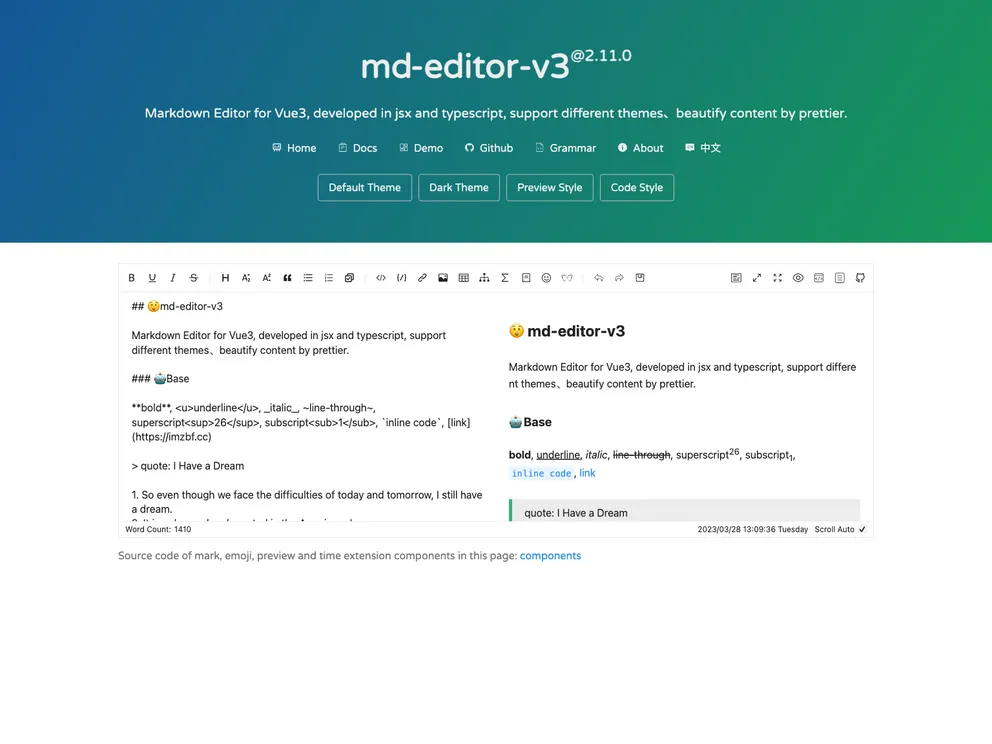 Md Editor V3 screenshot