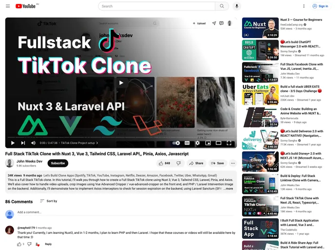 Tiktok Clone screenshot