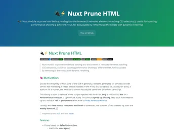 Nuxt Prune Html screenshot
