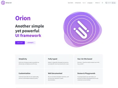 Orion Ui screenshot