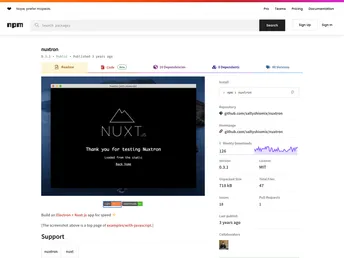 Nuxtron screenshot