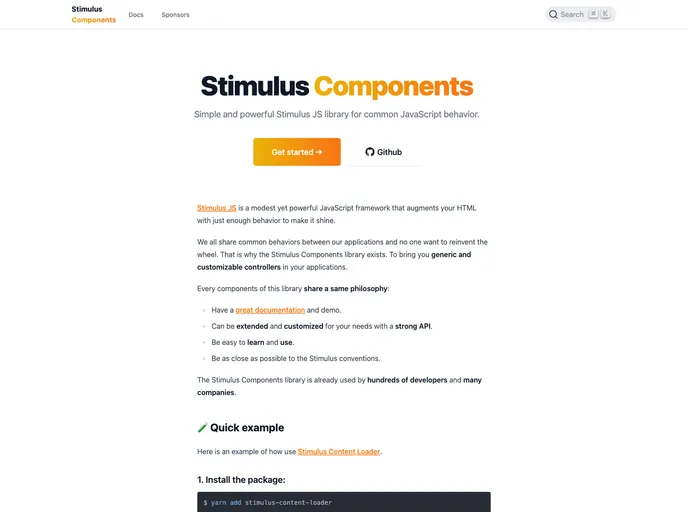 Stimulus Components screenshot