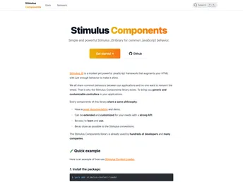Stimulus Components screenshot