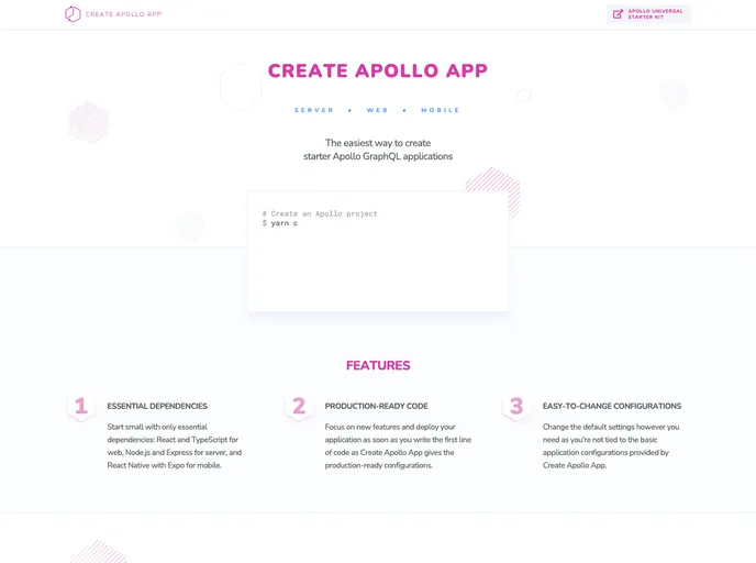Create Apollo App screenshot
