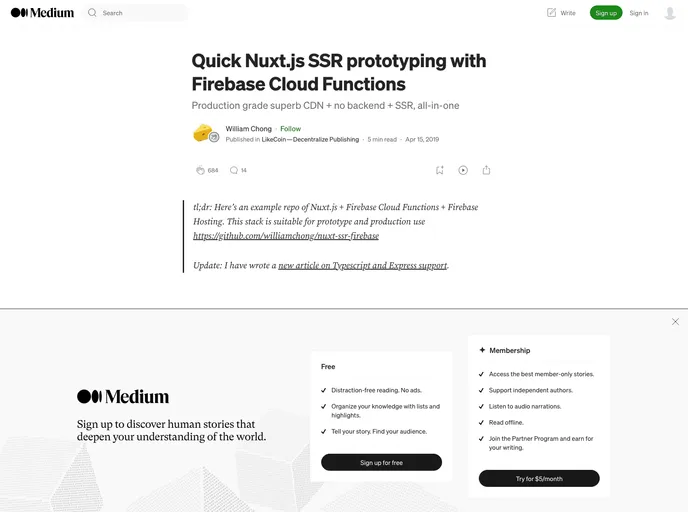 Nuxt Ssr Firebase screenshot